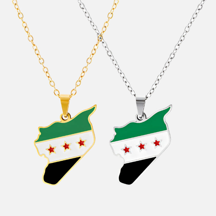 Middle Eastern Country/Flag Necklaces - Jewelled Me