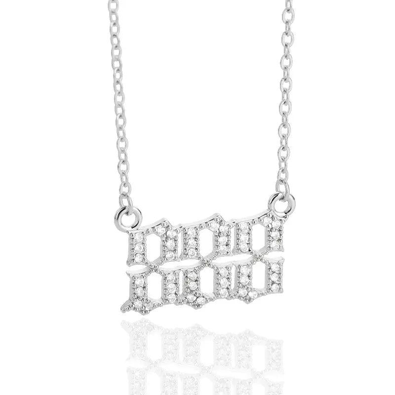 ICED Angel Numbers Necklace - Jewelled Me