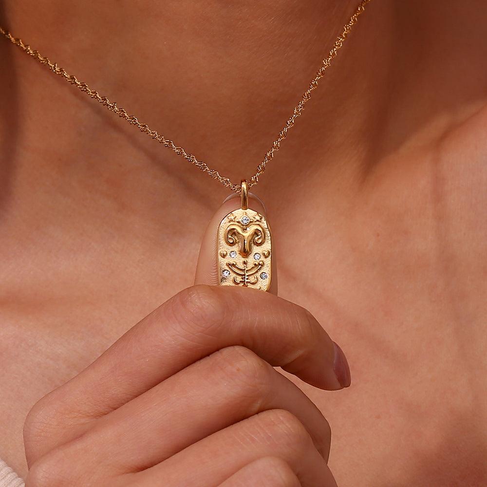 Sacred Tarot Zodiac Pendant - Jewelled Me