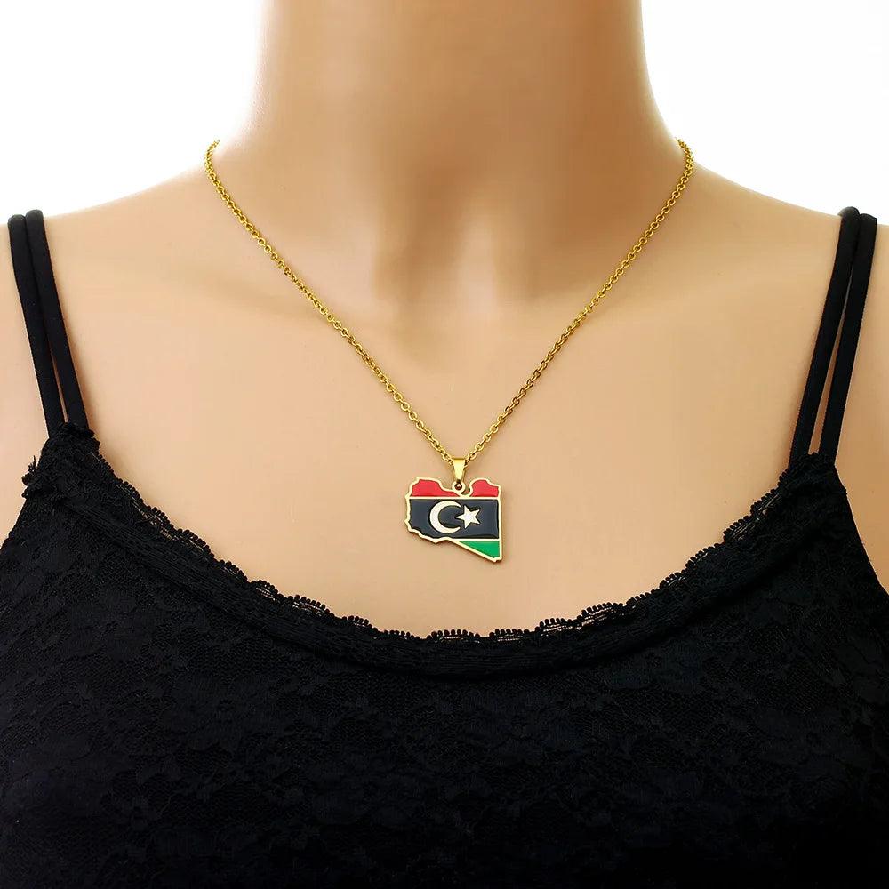 Middle Eastern Country/Flag Necklaces - Jewelled Me