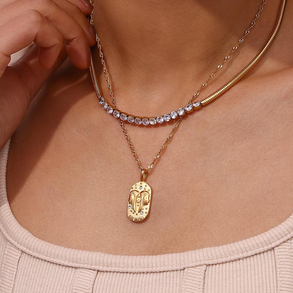 Sacred Tarot Zodiac Pendant - Jewelled Me
