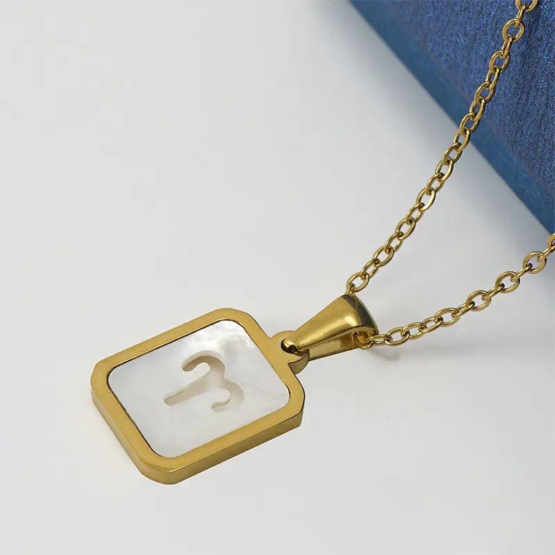 Zodiac Hollowed Shell Necklace - Jewelled Me