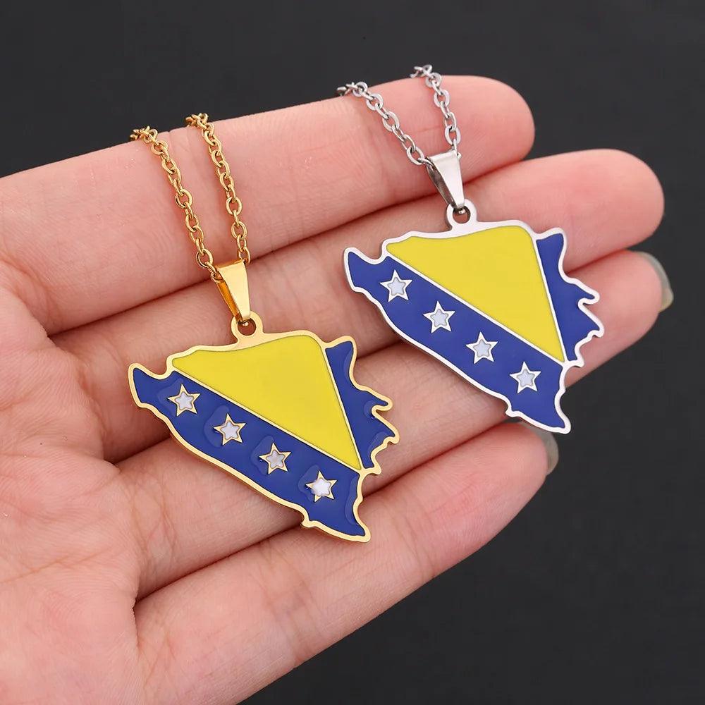 European Country/Flag Necklaces - Jewelled Me