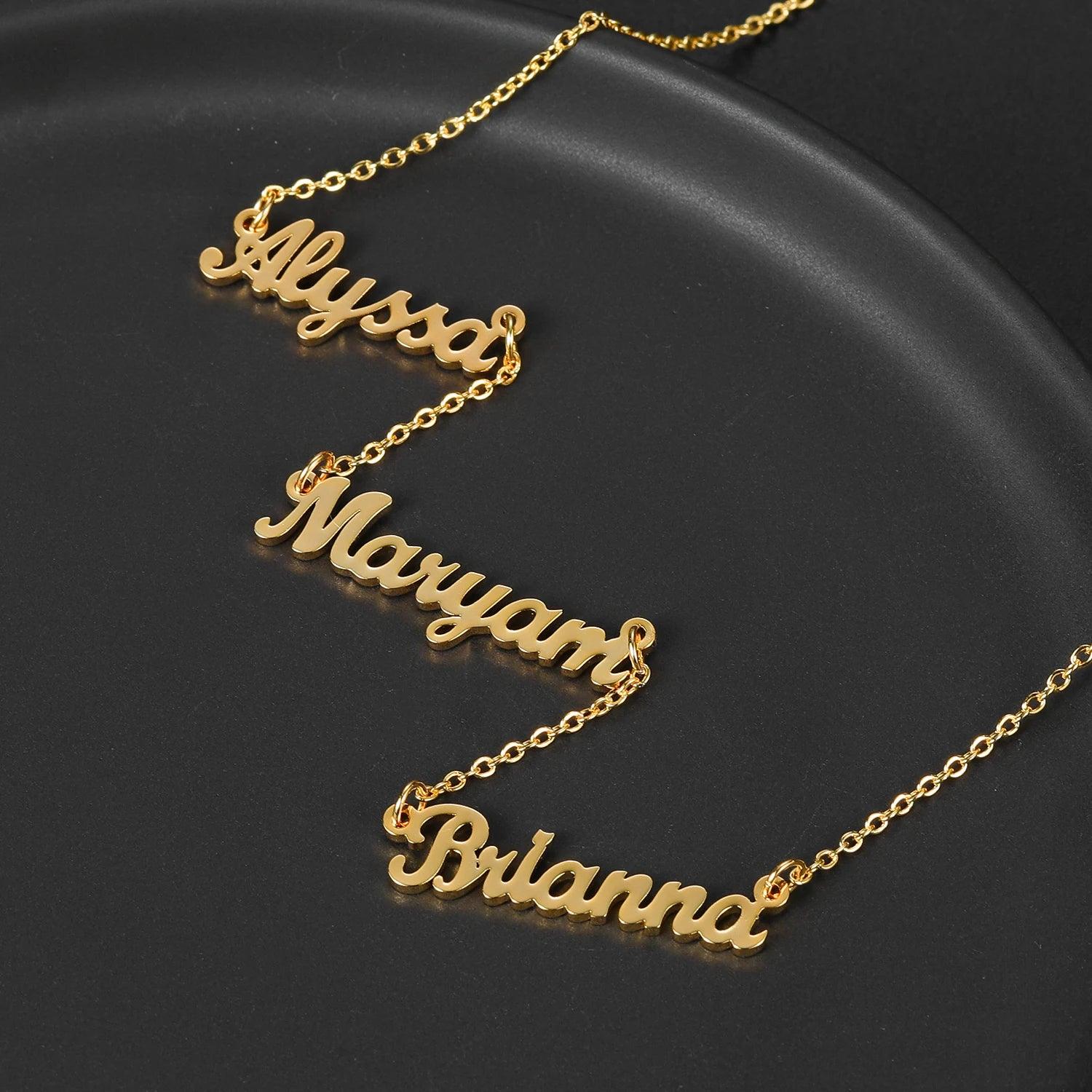 Multiple Name Miami Necklace - Jewelled Me