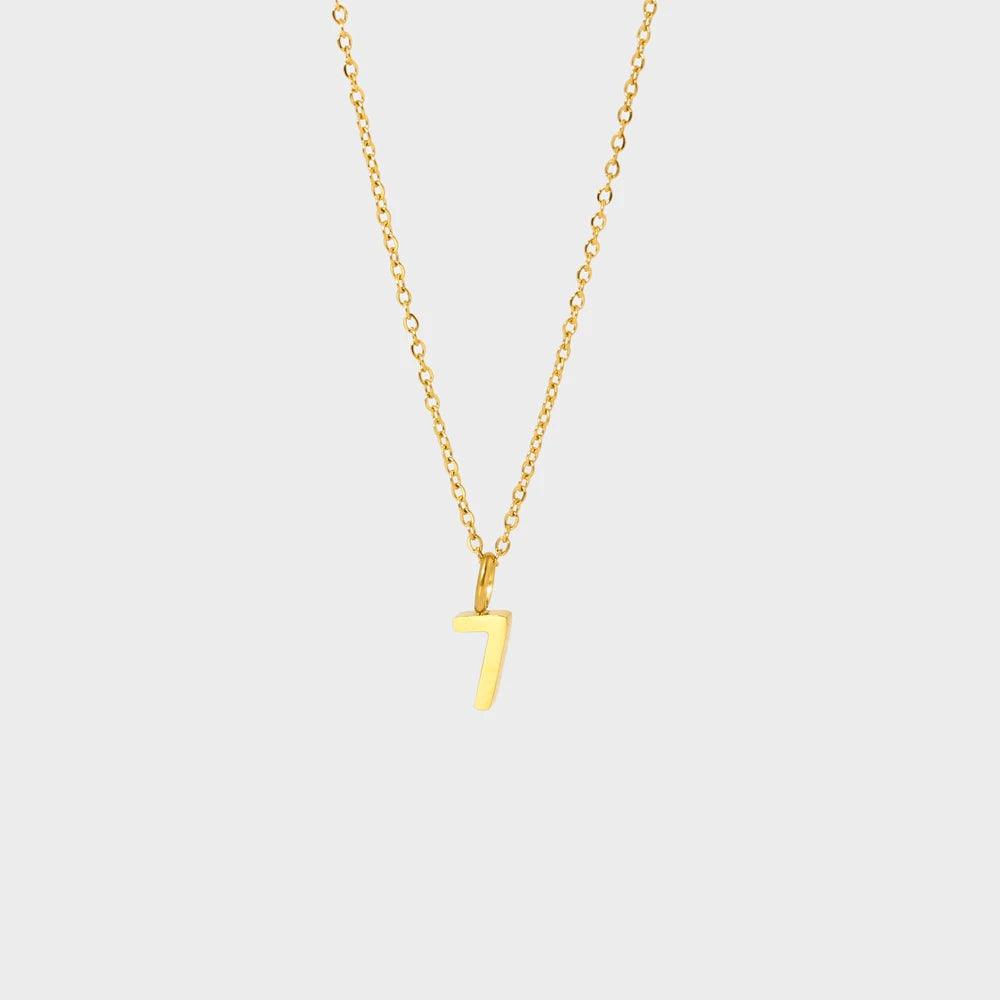 Dainty Number Necklace - Jewelled Me