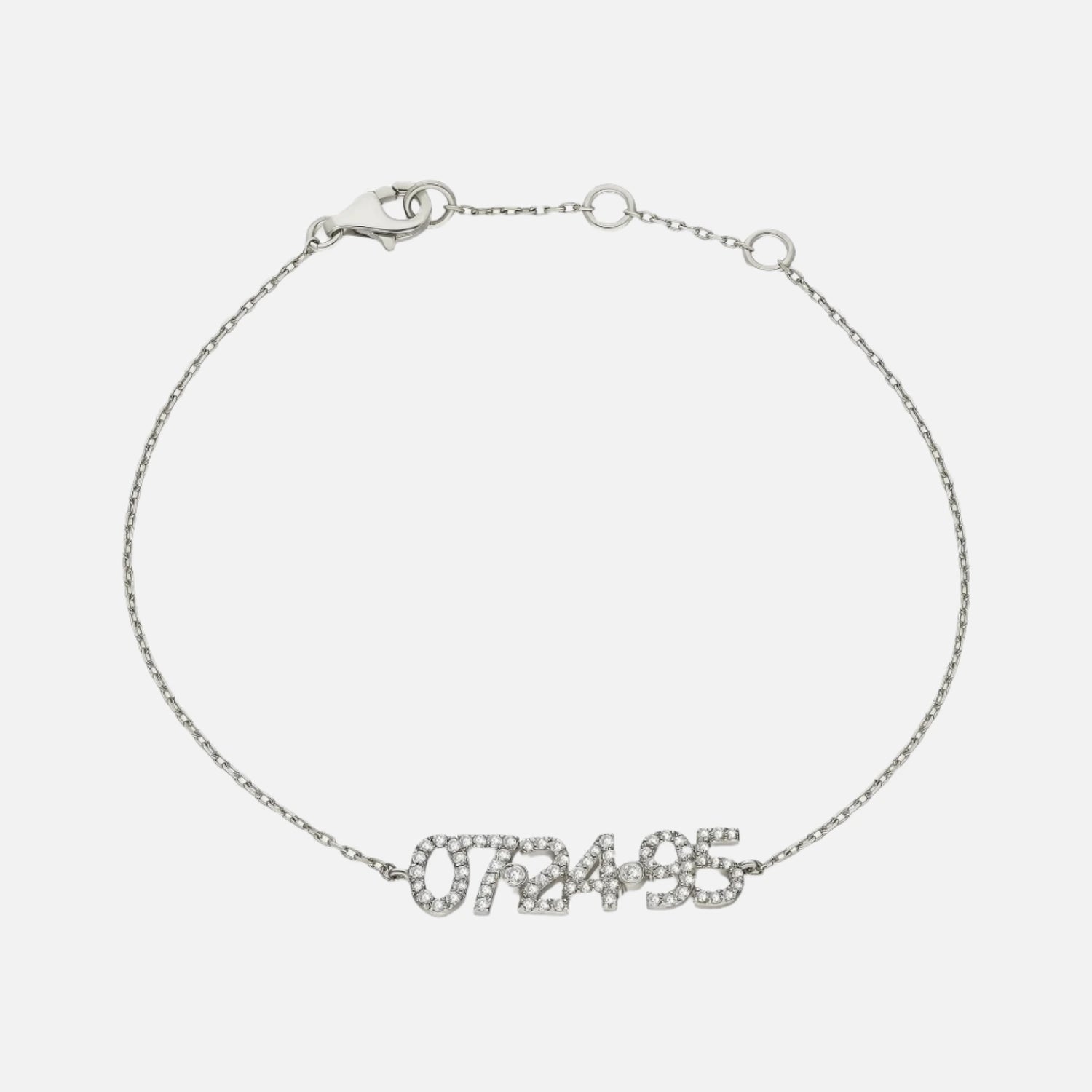 Pave Custom Date Bracelet - Jewelled Me