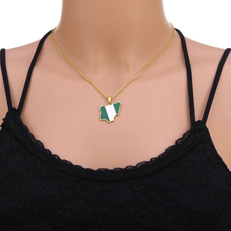 Africa Country/Flag Necklaces - Jewelled Me