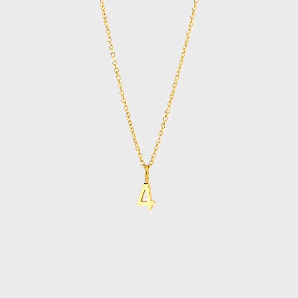Dainty Number Necklace - Jewelled Me