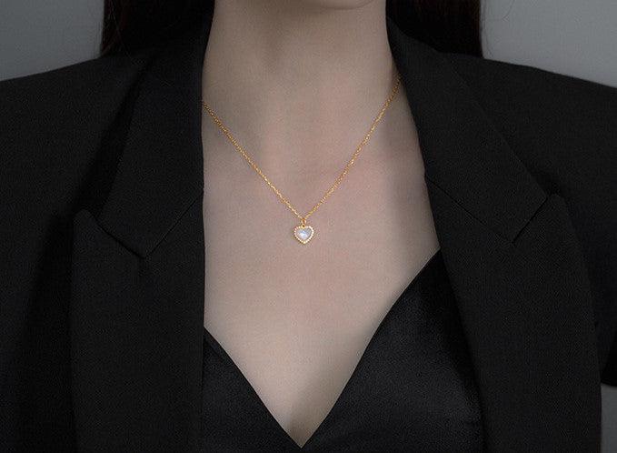 Heart Pendant Necklace - Jewelled Me