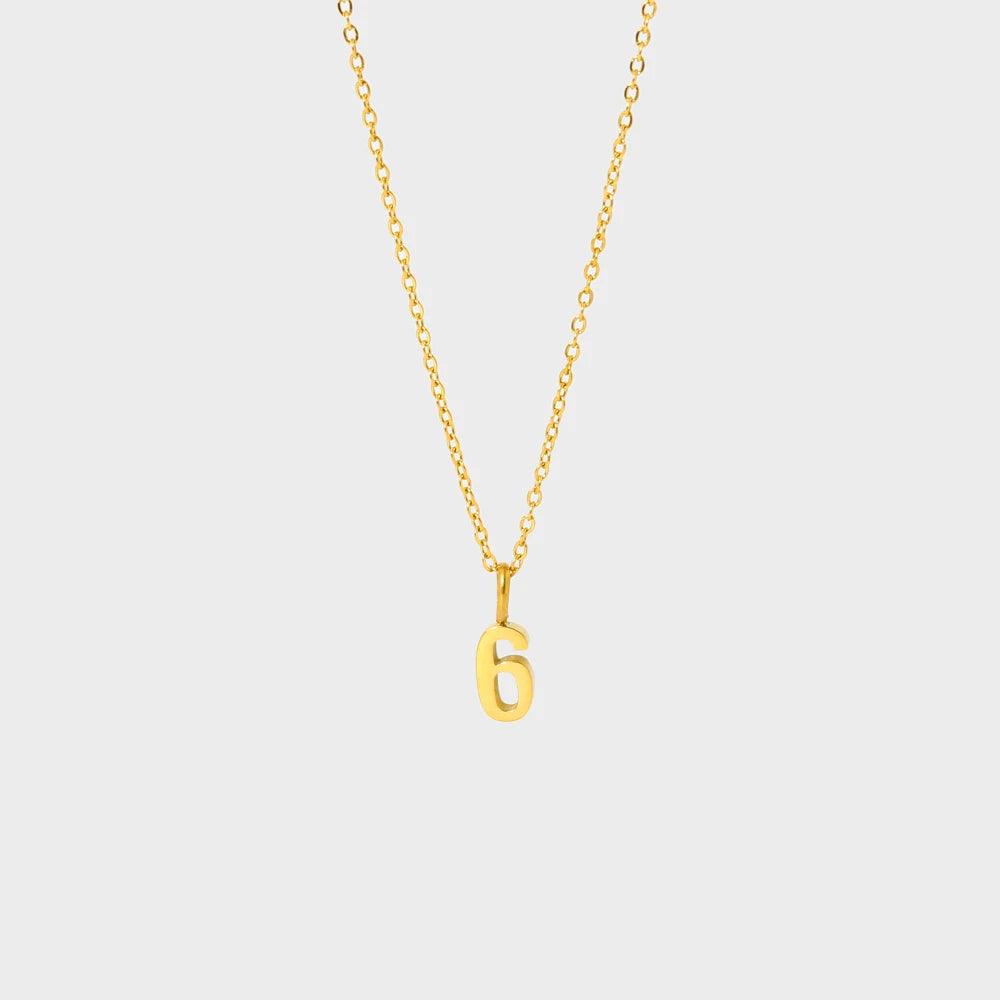 Dainty Number Necklace - Jewelled Me