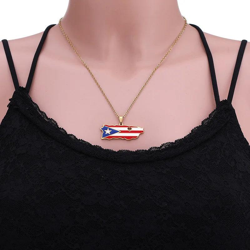 The Americas & Caribbean Country/Flag Necklaces (BACKUP) - Jewelled Me