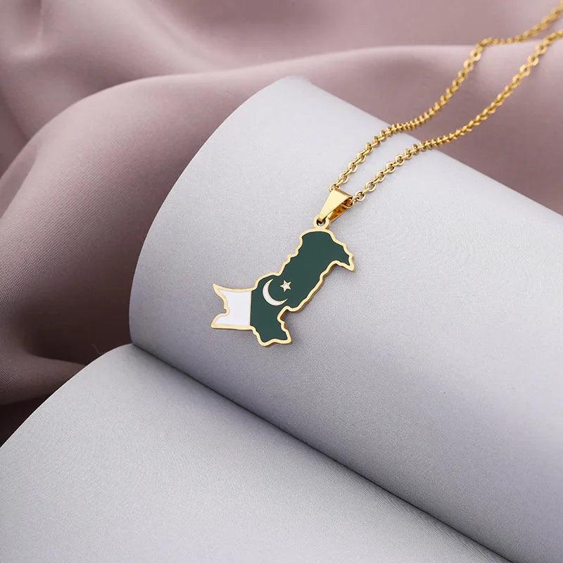 Asian & Oceanian Country/Flag Necklaces - Jewelled Me