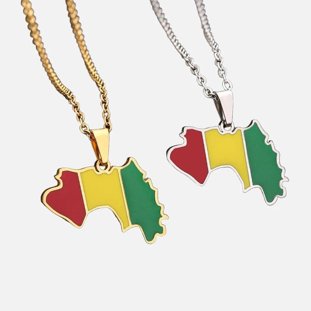 Africa Country/Flag Necklaces - Jewelled Me