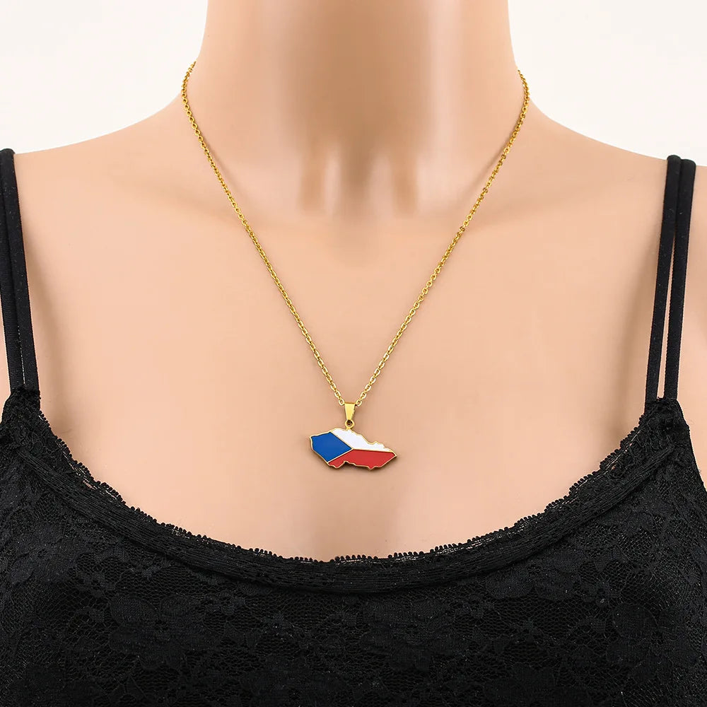 European Country/Flag Necklaces - Jewelled Me