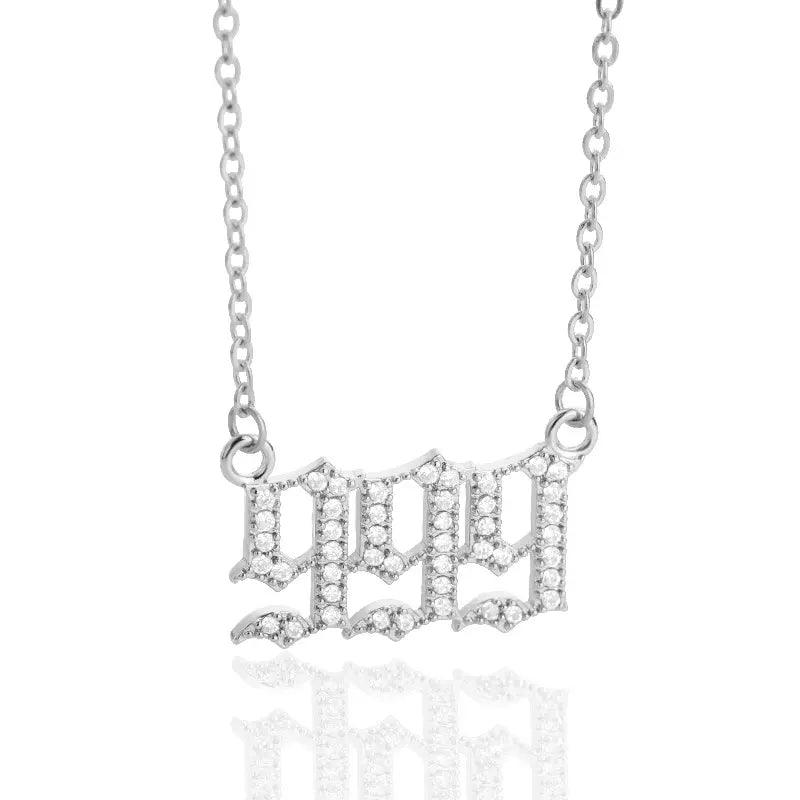 ICED Angel Numbers Necklace - Jewelled Me