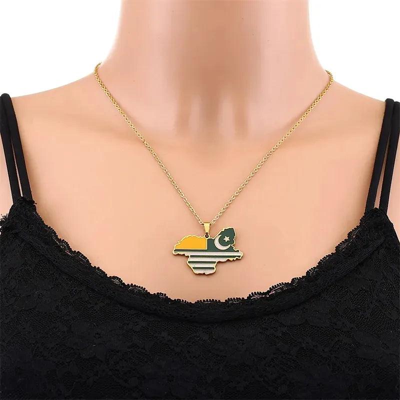 Asian & Oceanian Country/Flag Necklaces - Jewelled Me