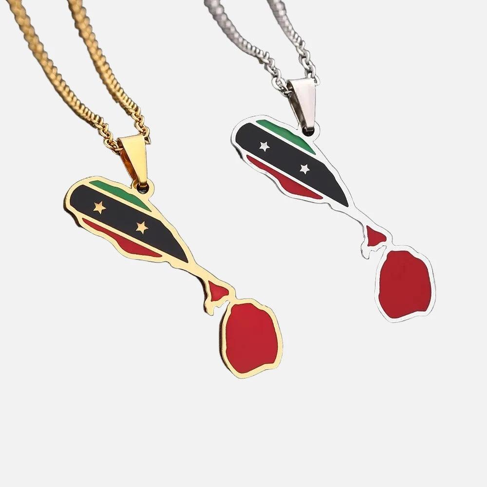 The Americas & Caribbean Country/Flag Necklaces (BACKUP) - Jewelled Me