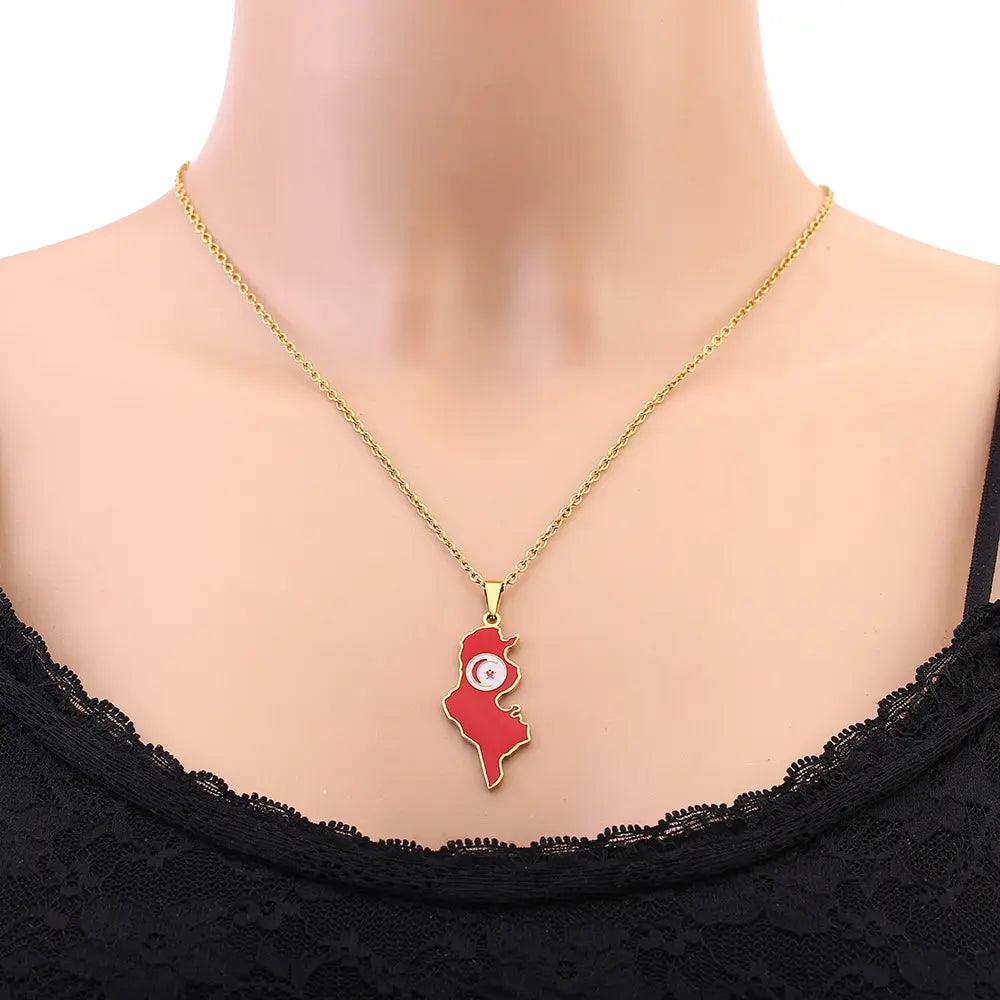Middle Eastern Country/Flag Necklaces - Jewelled Me