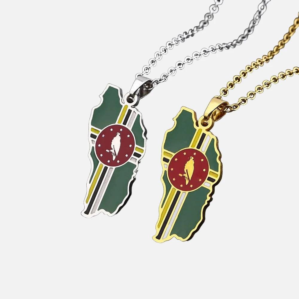The Americas & Caribbean Country/Flag Necklaces (BACKUP) - Jewelled Me