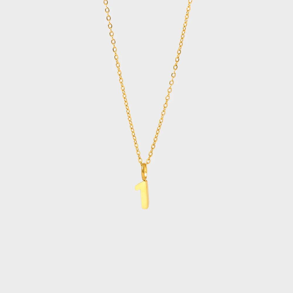 Dainty Number Necklace - Jewelled Me