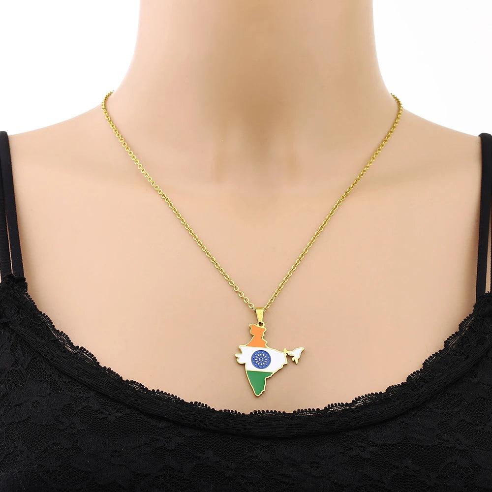 Asian & Oceanian Country/Flag Necklaces - Jewelled Me
