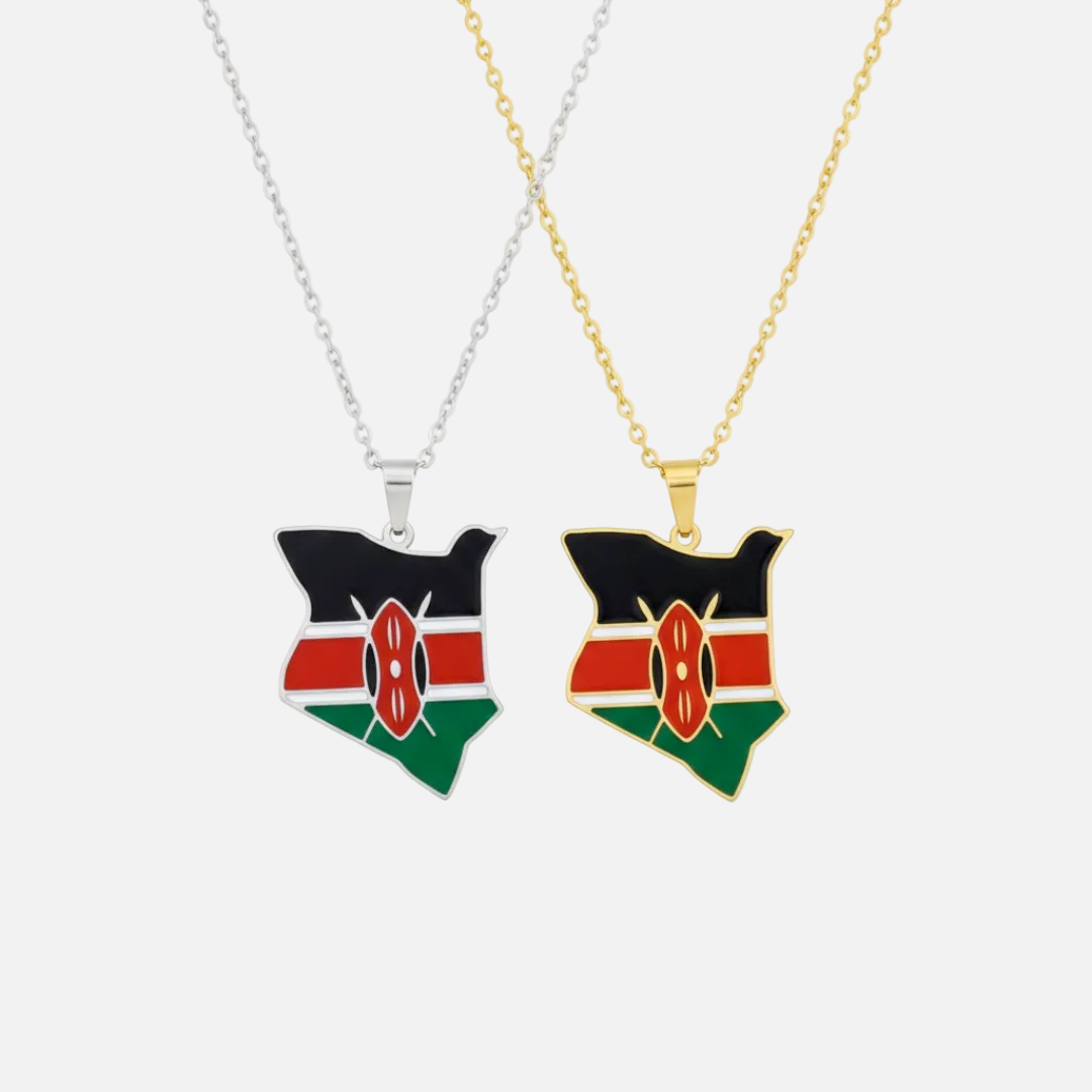 African Country/Flag Necklaces - Jewelled Me