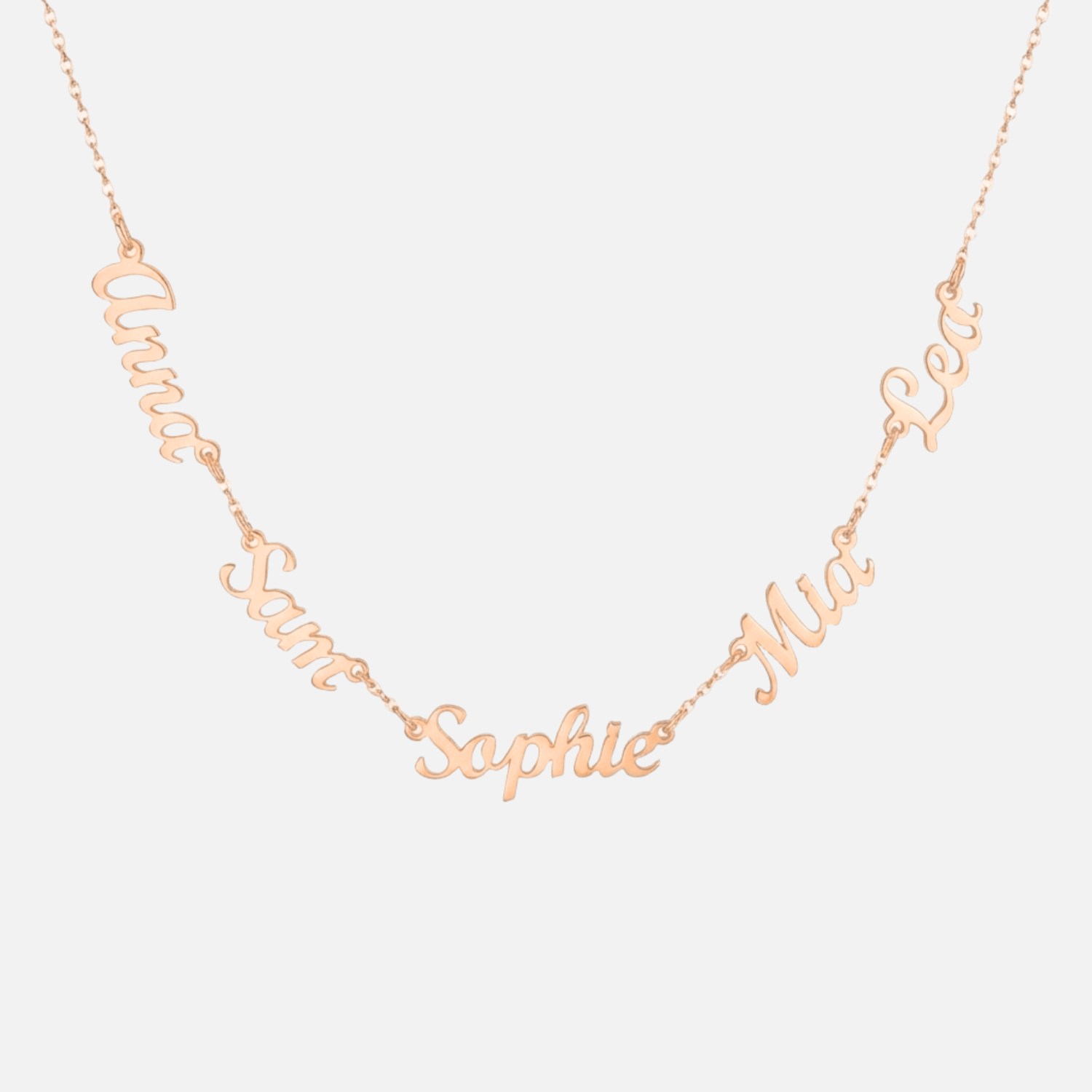 Multiple Name Miami Necklace