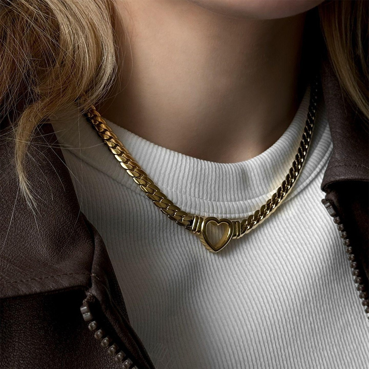 Naja Heart Necklace - Jewelled Me