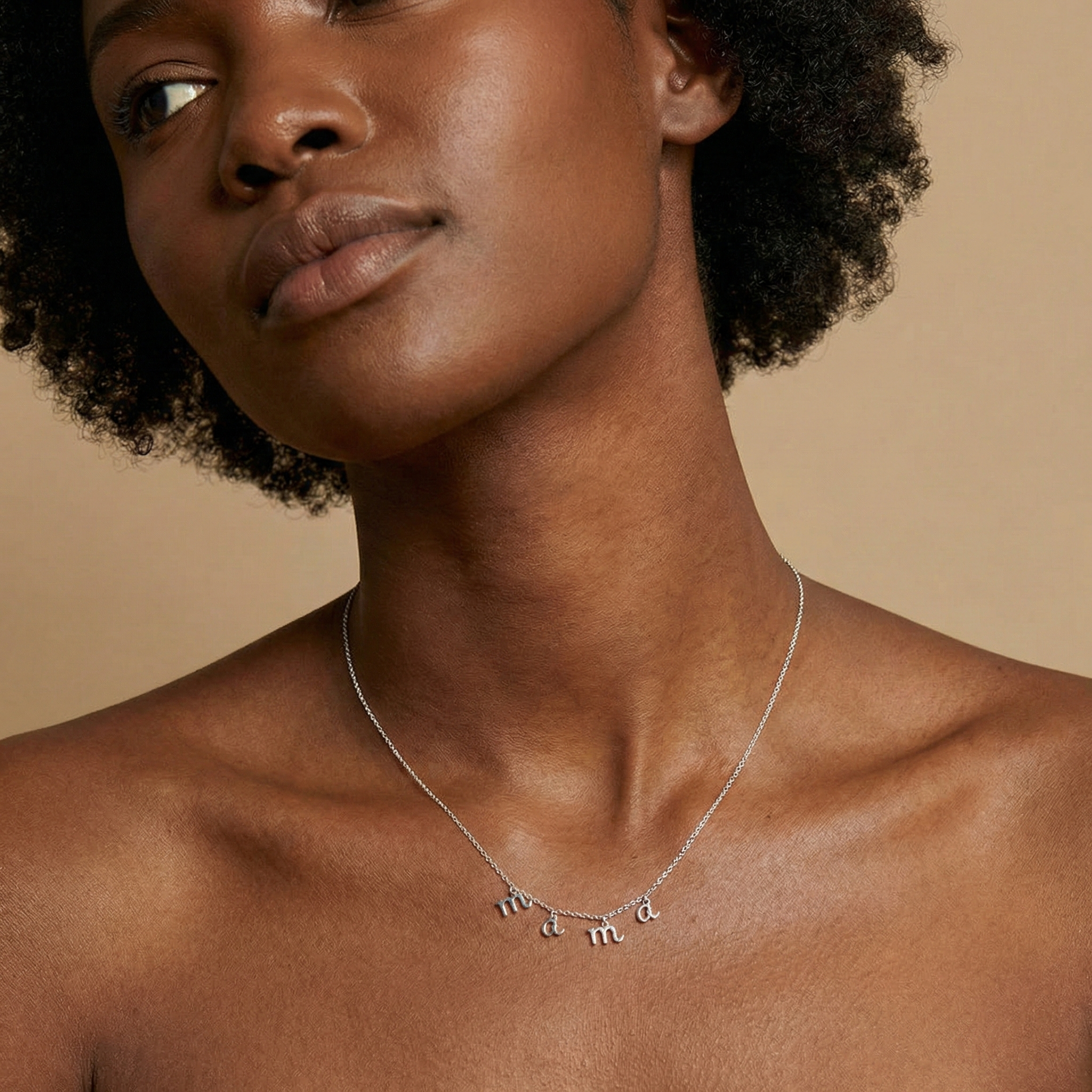 Miniature Letter Mama Necklace - Jewelled Me