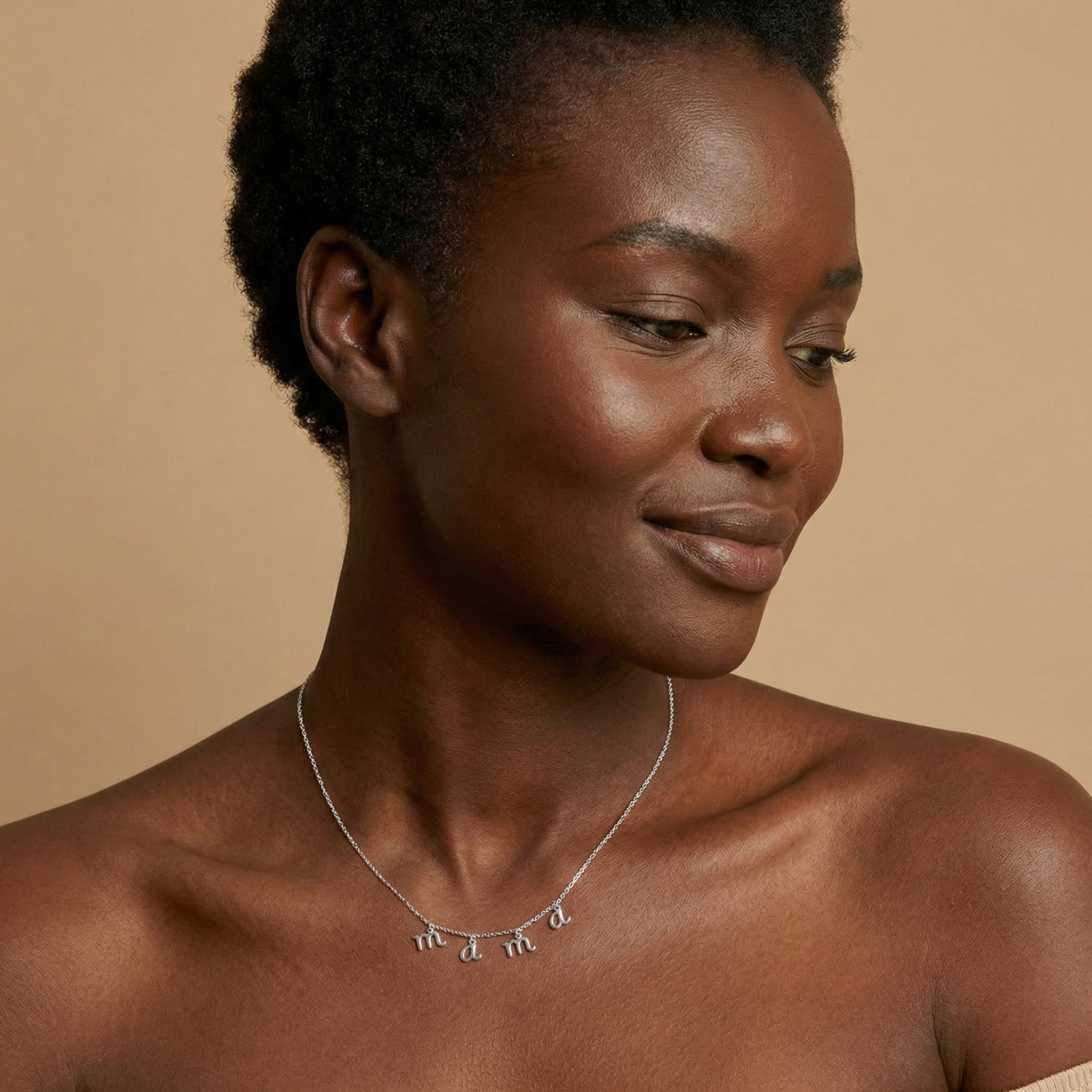 Miniature Letter Mama Necklace - Jewelled Me