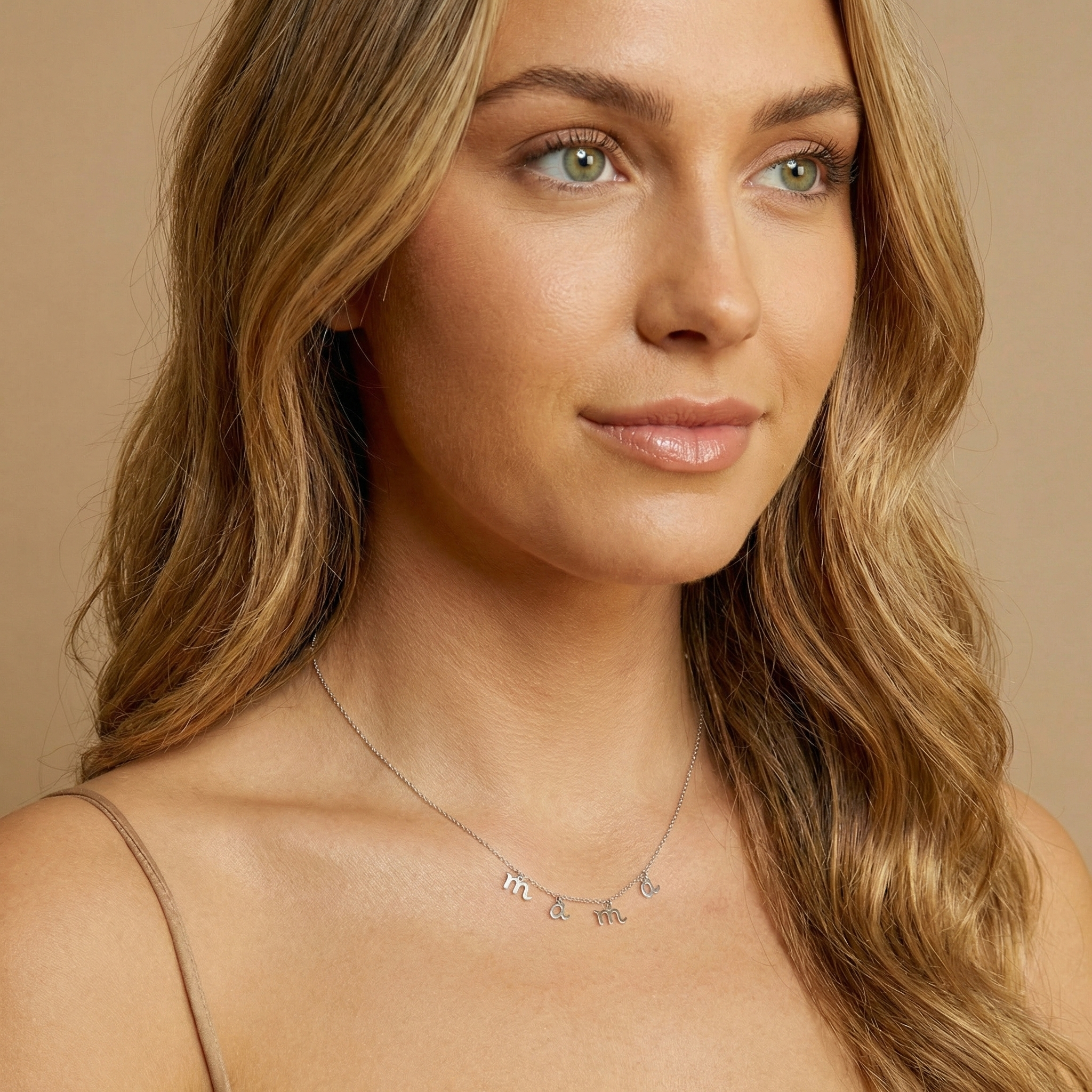 Miniature Letter Mama Necklace - Jewelled Me