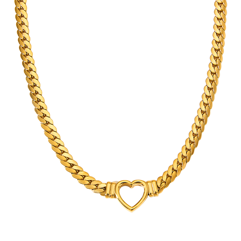 Naja Heart Necklace - Jewelled Me