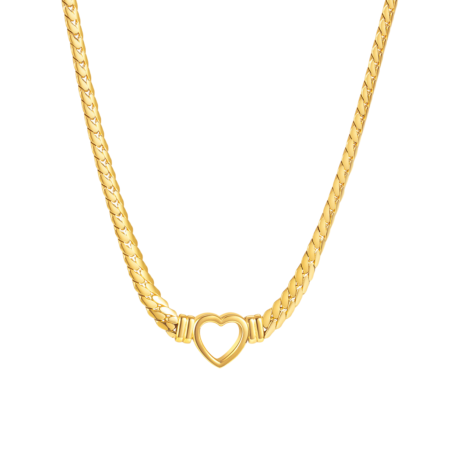 Naja Heart Necklace - Jewelled Me