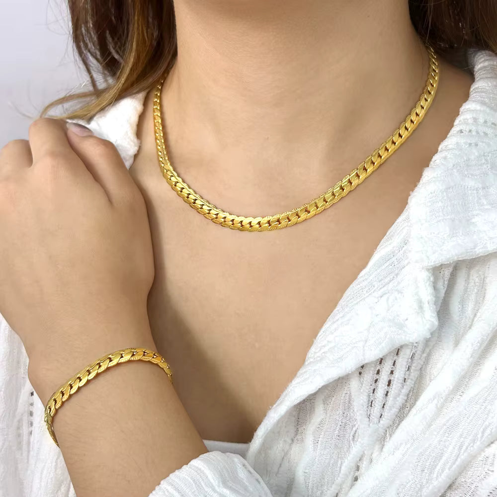 Naja Necklace & Bracelet Set - Jewelled Me