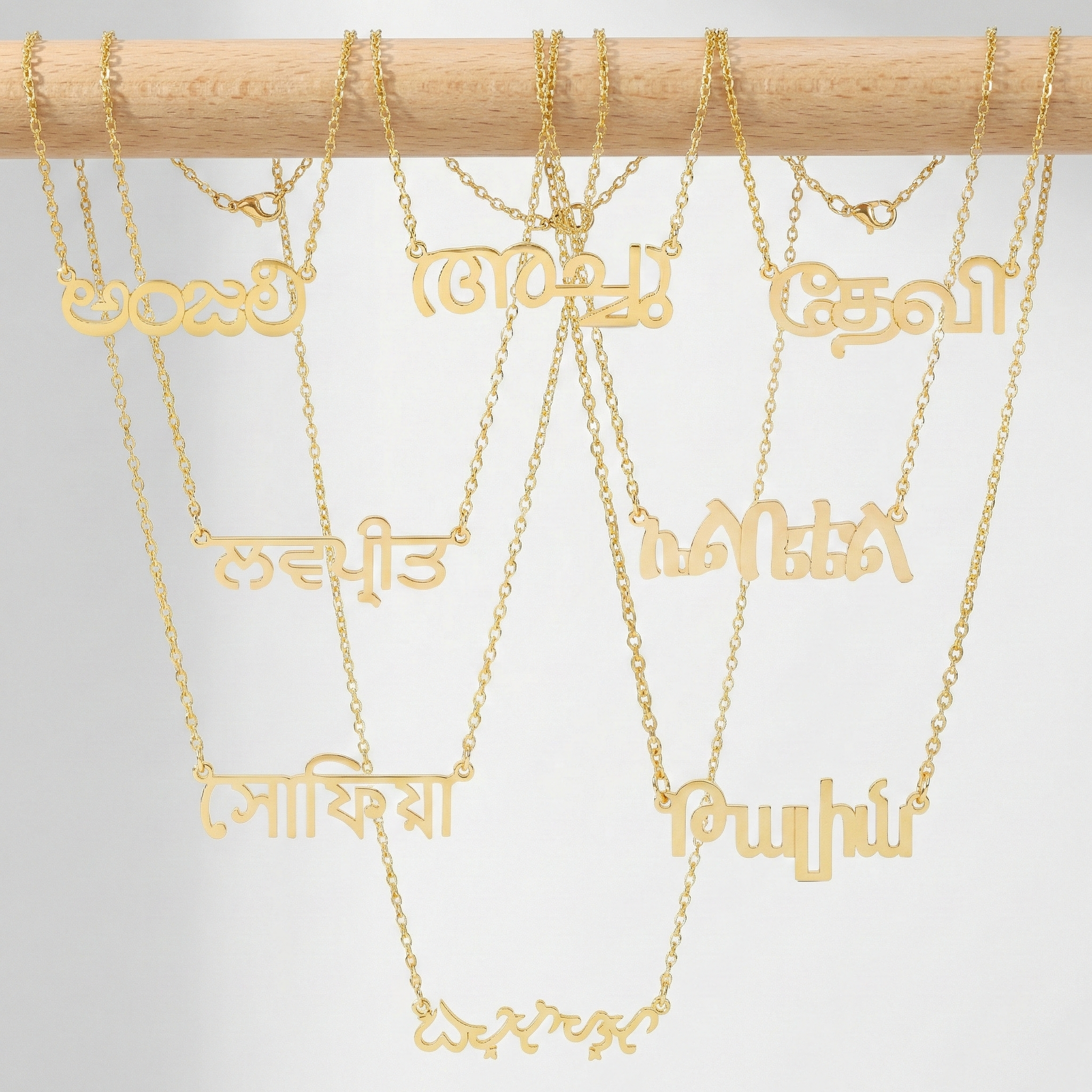Custom Language Necklaces - Jewelled Me