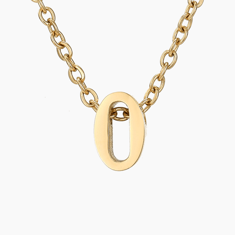 Numbered Pendant Necklace (14K Gold-Plated) - Jewelled Me