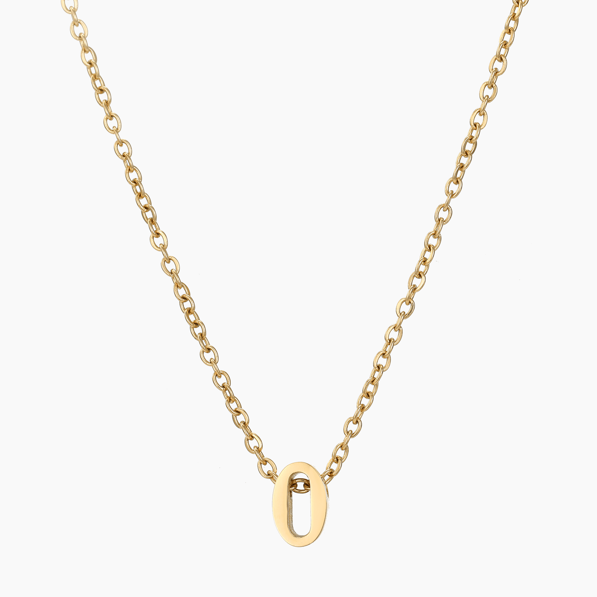 Numbered Pendant Necklace (14K Gold-Plated) - Jewelled Me
