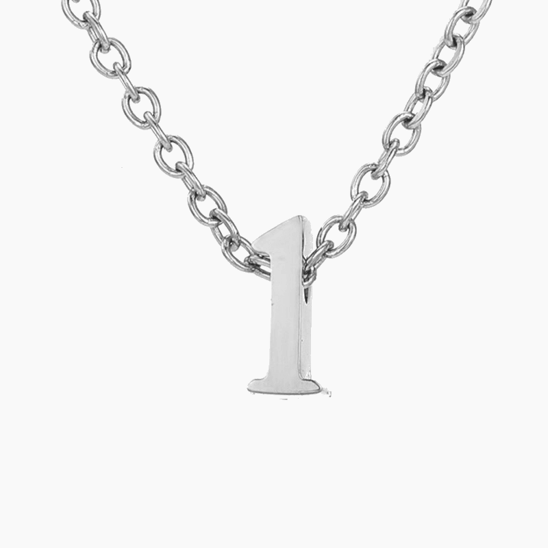 Numbered Pendant Necklace (14K Gold-Plated) - Jewelled Me