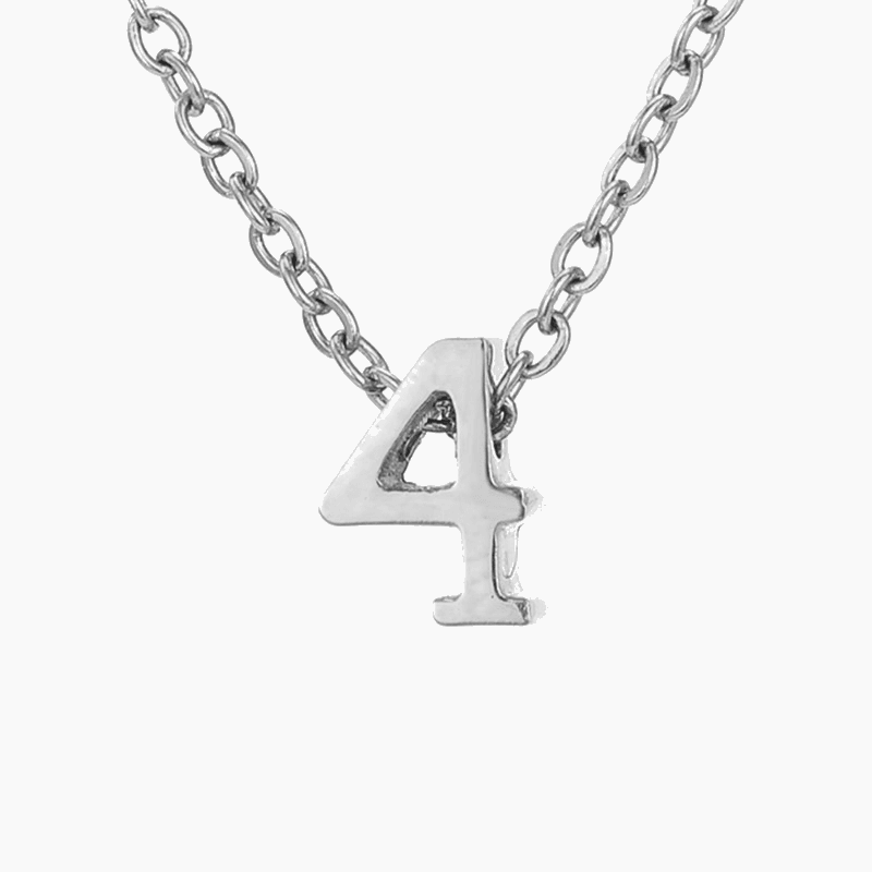Numbered Pendant Necklace (14K Gold-Plated) - Jewelled Me