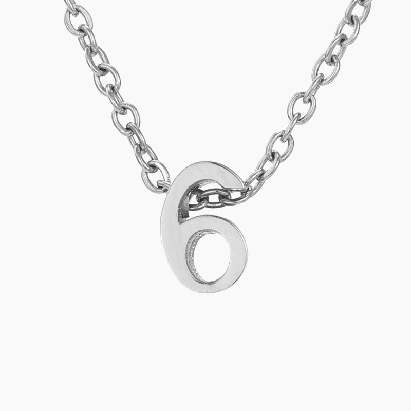 Numbered Pendant Necklace (14K Gold-Plated) - Jewelled Me