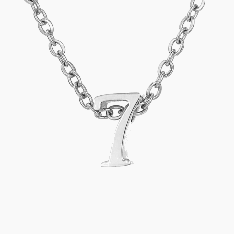Numbered Pendant Necklace (14K Gold-Plated) - Jewelled Me