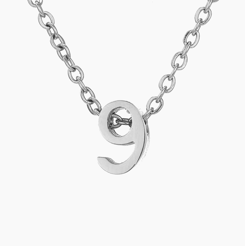 Numbered Pendant Necklace (14K Gold-Plated) - Jewelled Me