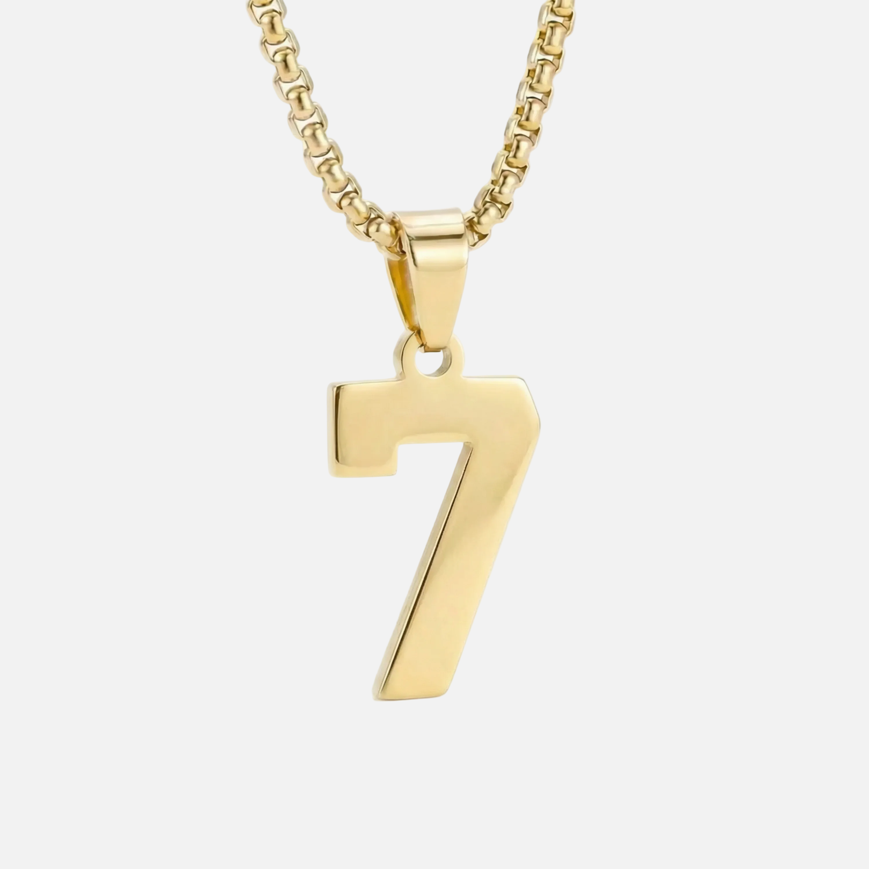 Custom Engraved Sports Number Necklace