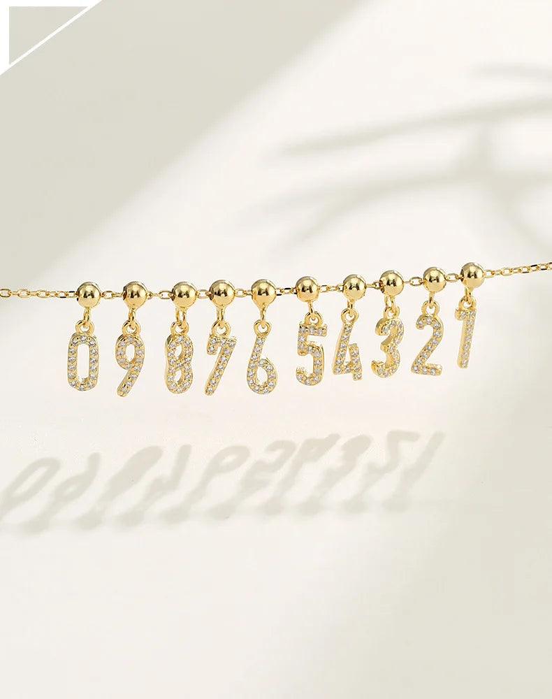 Custom Pave Initial & Name Necklace - Jewelled Me
