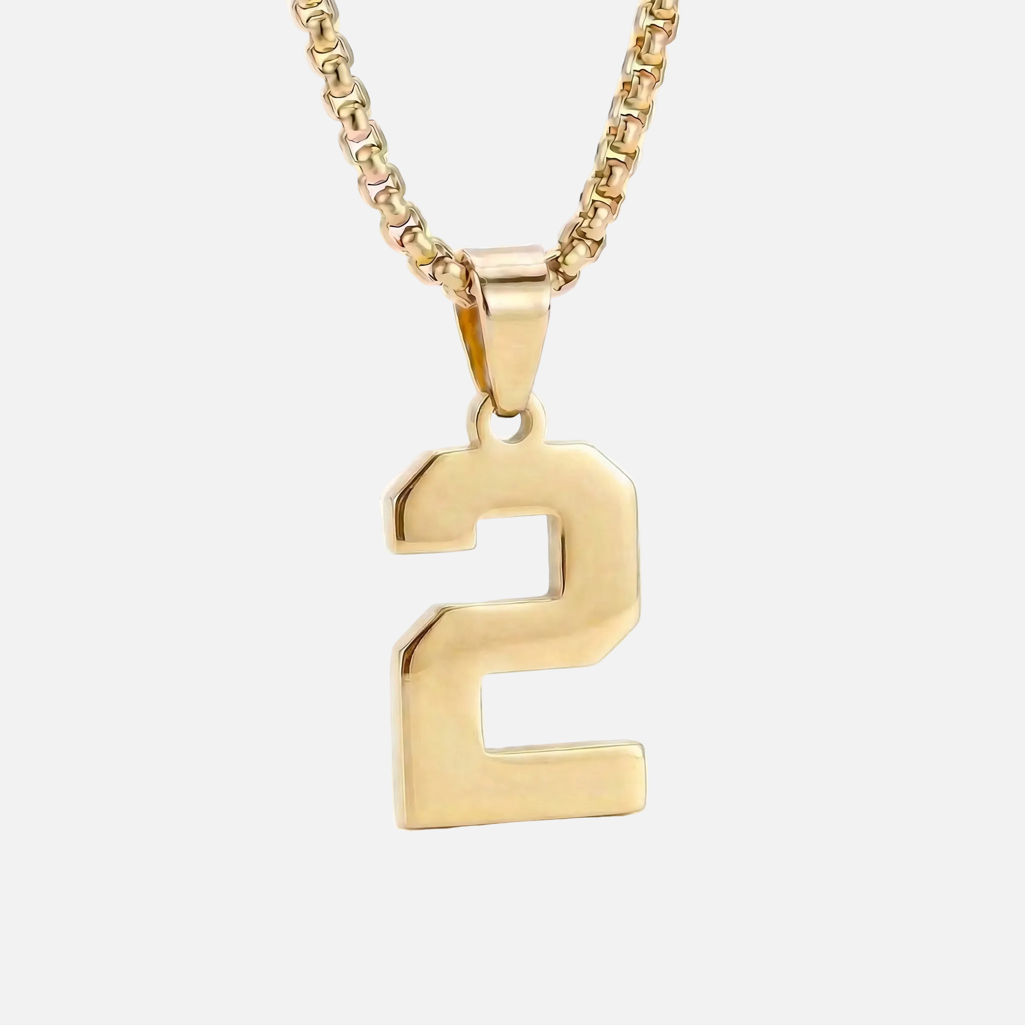 Custom Engraved Sports Number Necklace