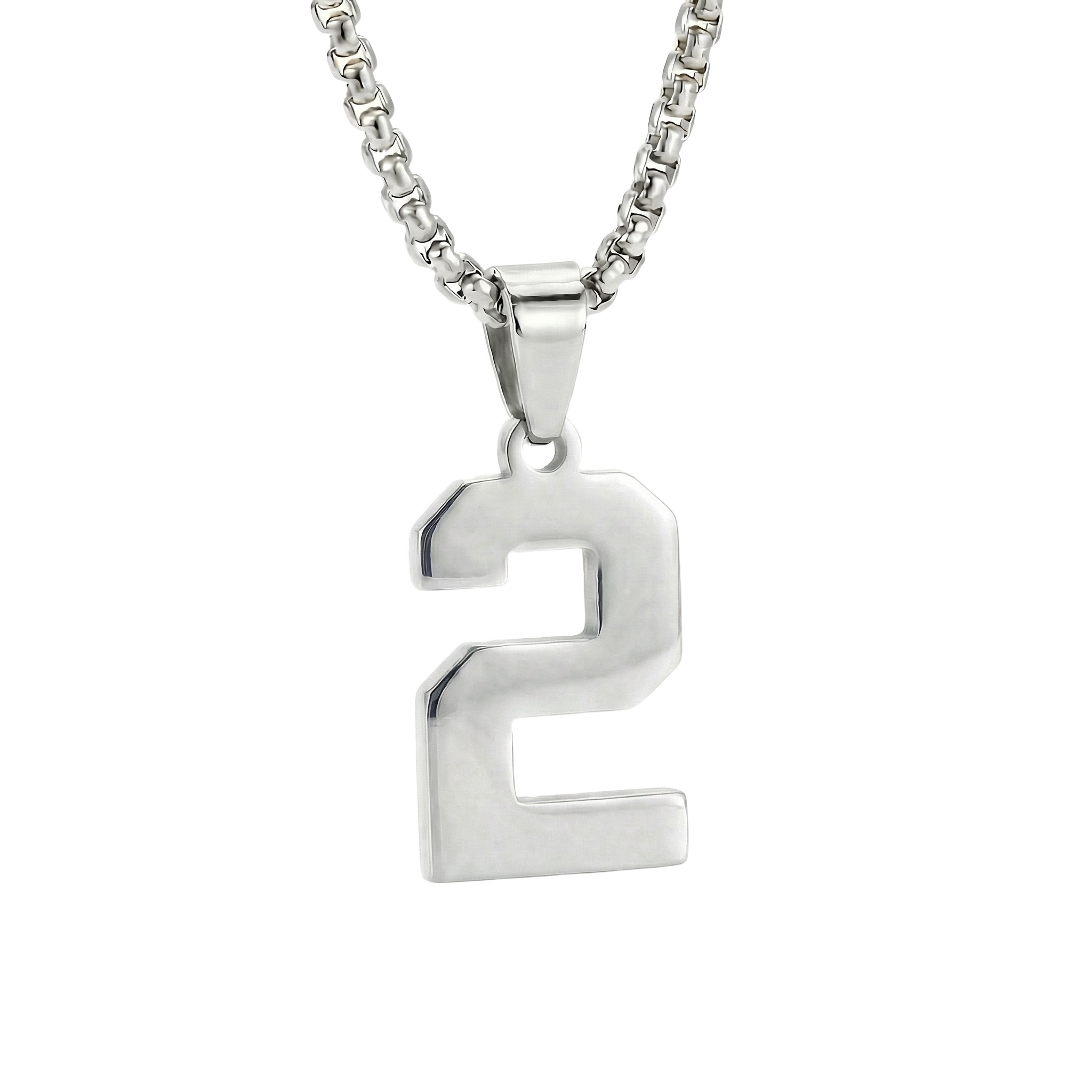 Custom Engraved Sports Number Necklace