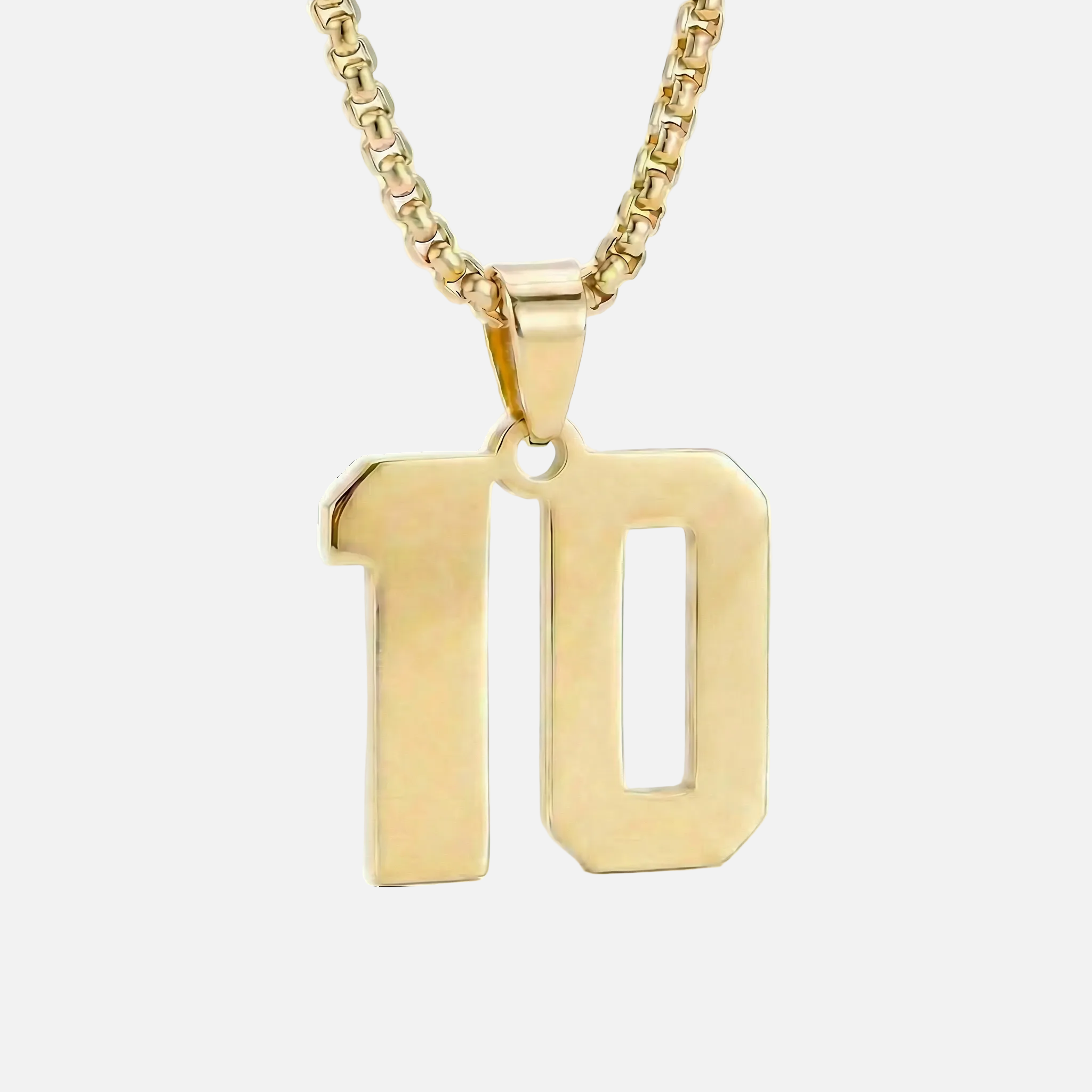 Custom Engraved Sports Number Necklace