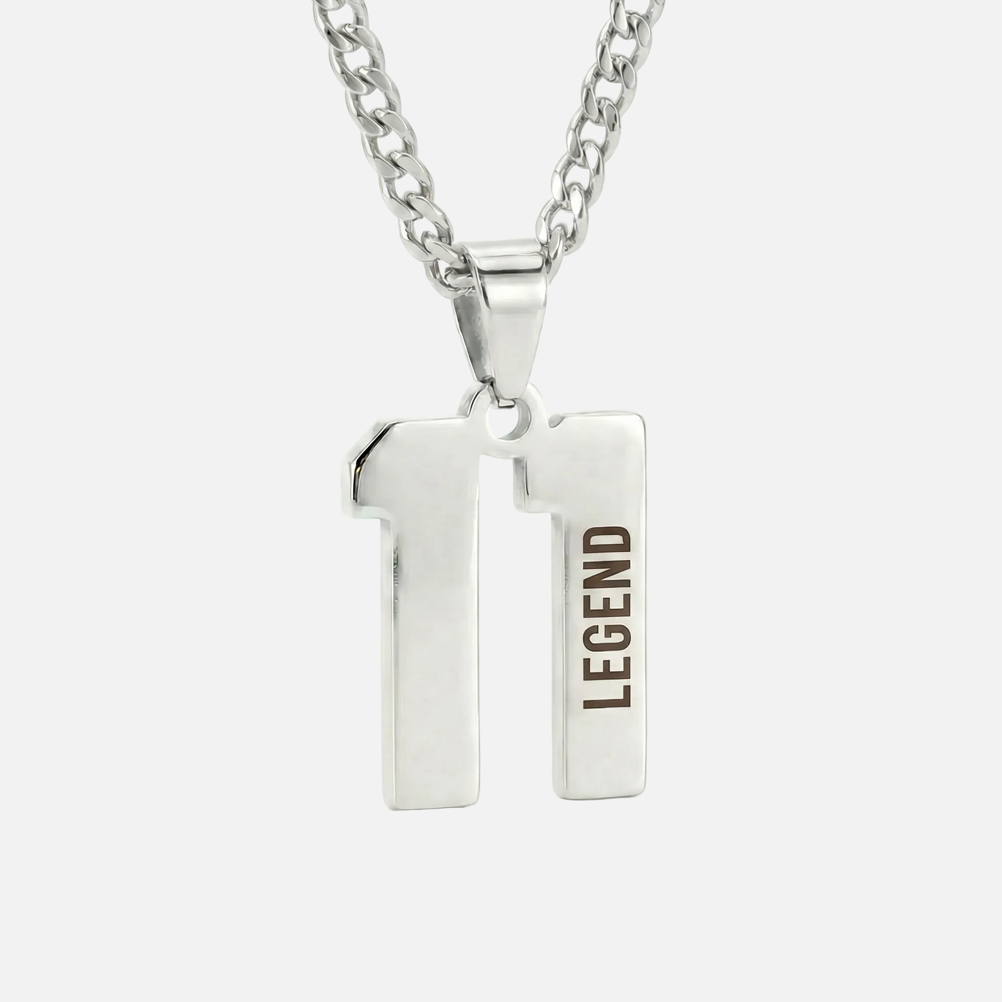 Custom Engraved Sports Number Necklace