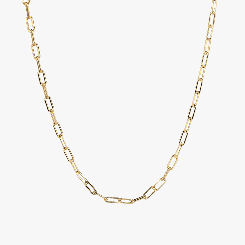 Gold Vermeil Paper Clip Chain - Jewelled Me