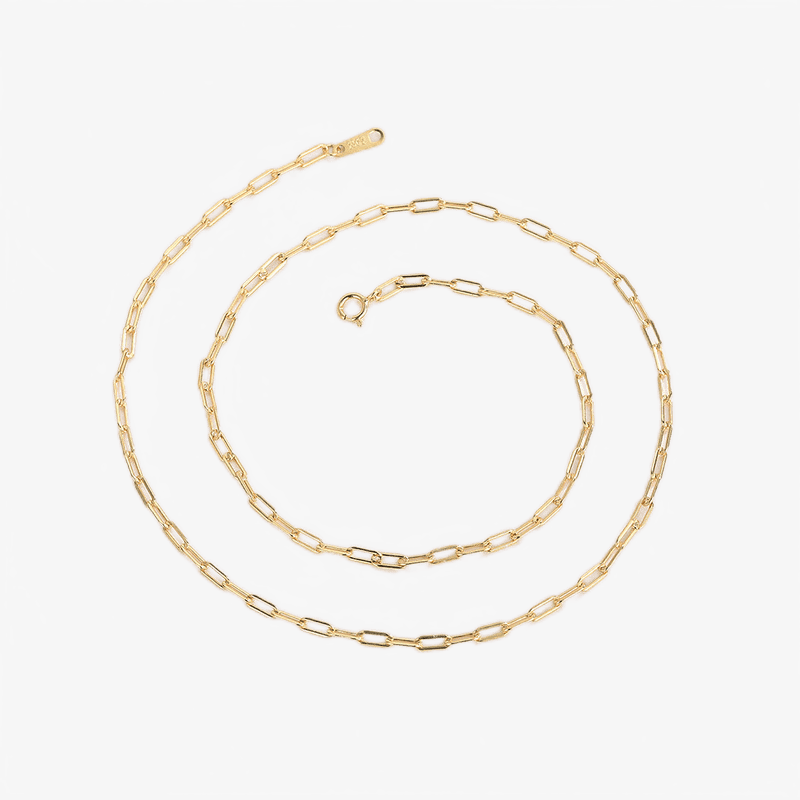 Gold Vermeil Paper Clip Chain - Jewelled Me
